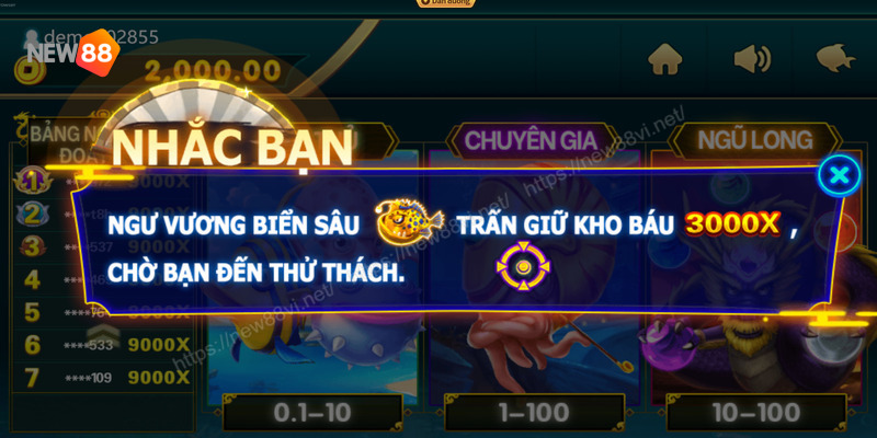 Cách Chơi Bắn Cá Ngũ Long Hấp Dẫn Nhất Tại NEW88 2 Bắn cá Ngũ long